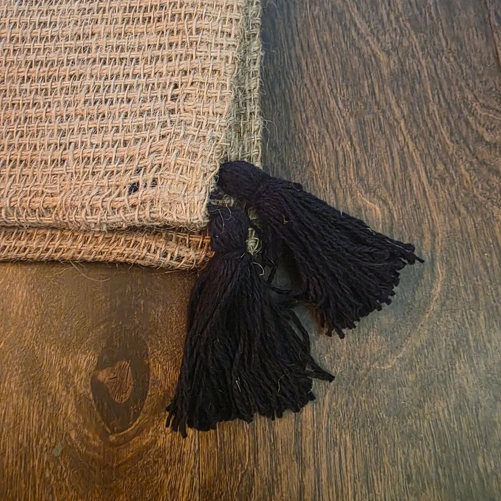 NWT 100% Jute Natural Living Table Runner 72